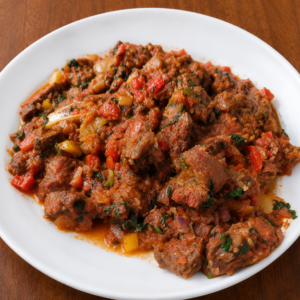 Beef Wet Fry ugali
